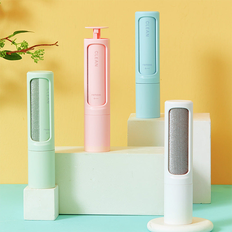 2-1 Reusable Pet Hair Remover Brush Lint Roller Portable Effective Self Cleaning Tool for Cat Dog Fur Hair Dust Removal Brush 2-1 Reusable Pet Hair Remover Brush Lint Rolle