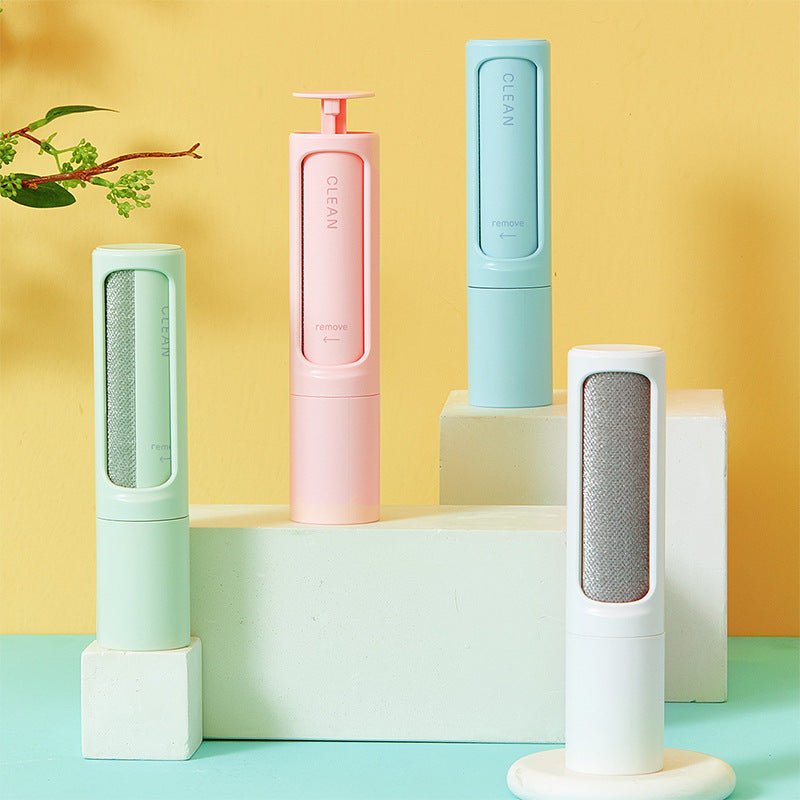 2 - 1 Reusable Pet Hair Remover Brush Lint Roller Portable Effective Self Cleaning Tool for Cat Dog Fur Hair Dust Removal Brush 2 - 1 Reusable Pet Hair Remover Brush Lint Rolle - Happy paws world