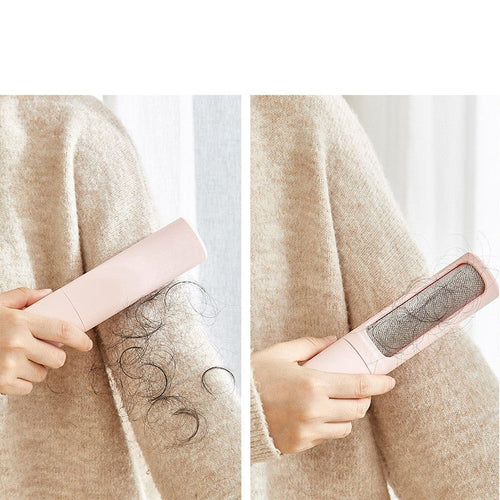 2 - 1 Reusable Pet Hair Remover Brush Lint Roller Portable Effective Self Cleaning Tool for Cat Dog Fur Hair Dust Removal Brush 2 - 1 Reusable Pet Hair Remover Brush Lint Rolle - Happy paws world