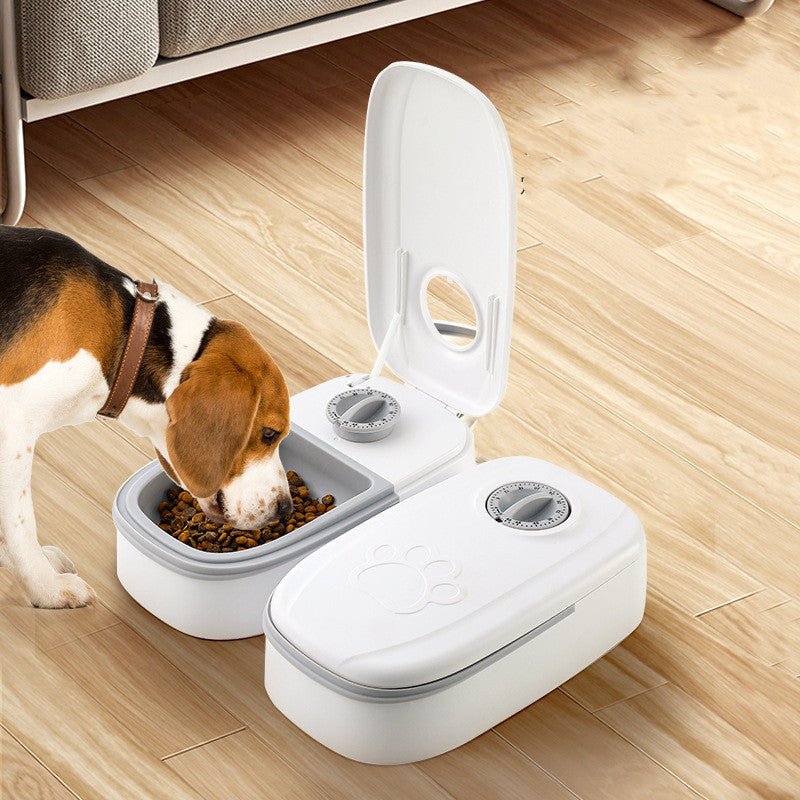 Automatic Pet Feeder Smart Food Dispenser For Cats Dogs Timer Stainless Steel Bowl Auto Dog Cat Pet Feeding Pets Supplies - Happy paws world