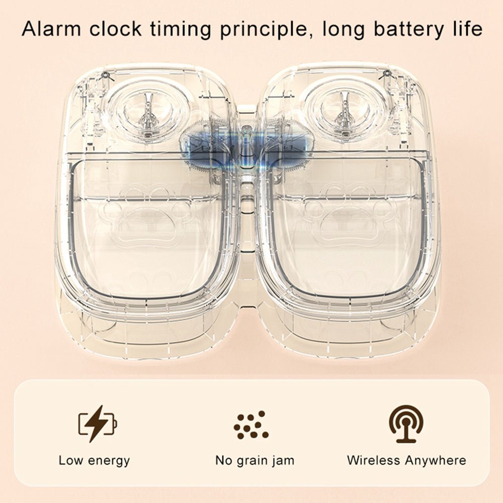Automatic Pet Feeder Smart Food Dispenser For Cats Dogs Timer Stainless Steel Bowl Auto Dog Cat Pet Feeding Pets Supplies - Happy paws world