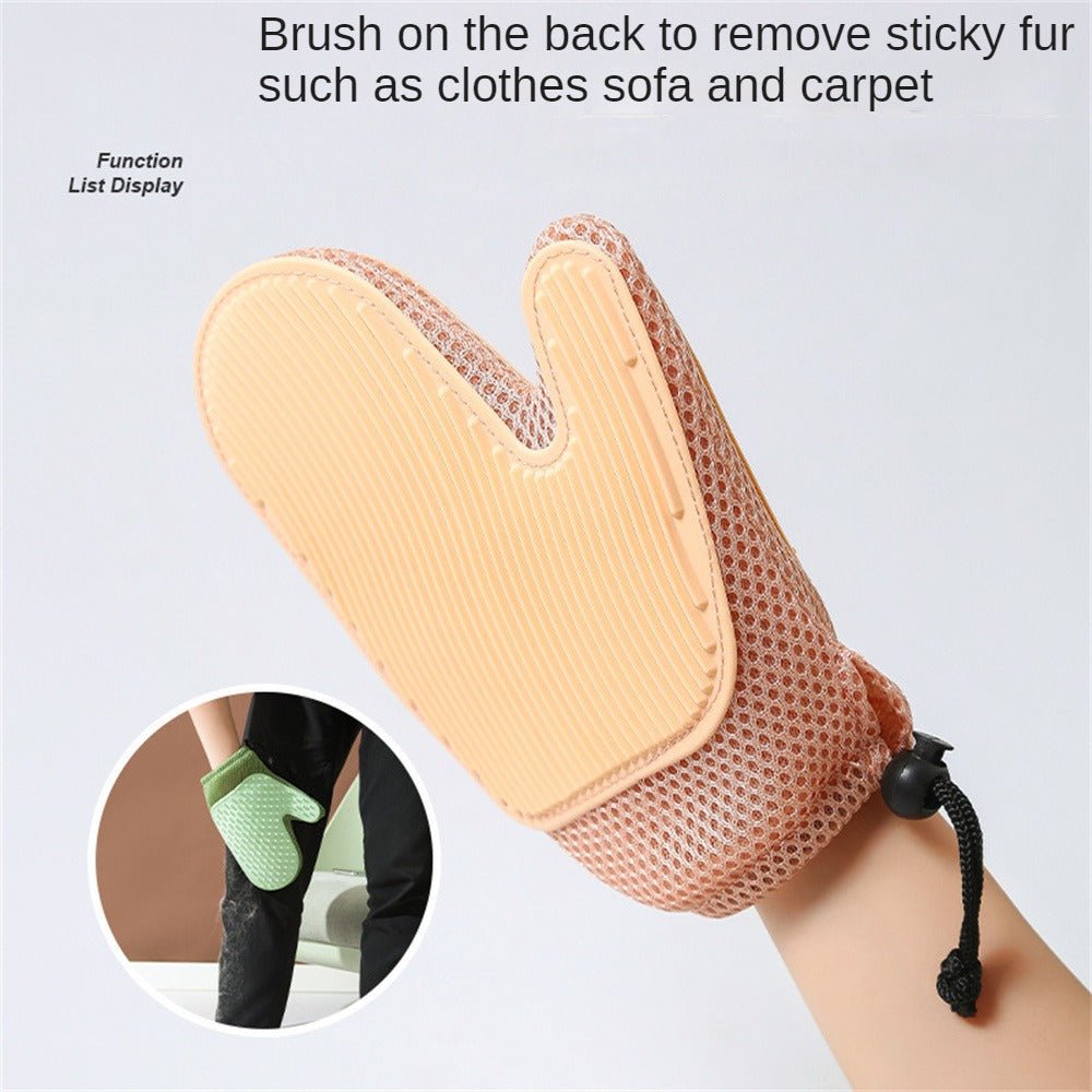 Cat  Dog Grooming Glove Brush For Shedding Pet Hair Remover Mitt Cleaner Grooming Glove - Happy paws world
