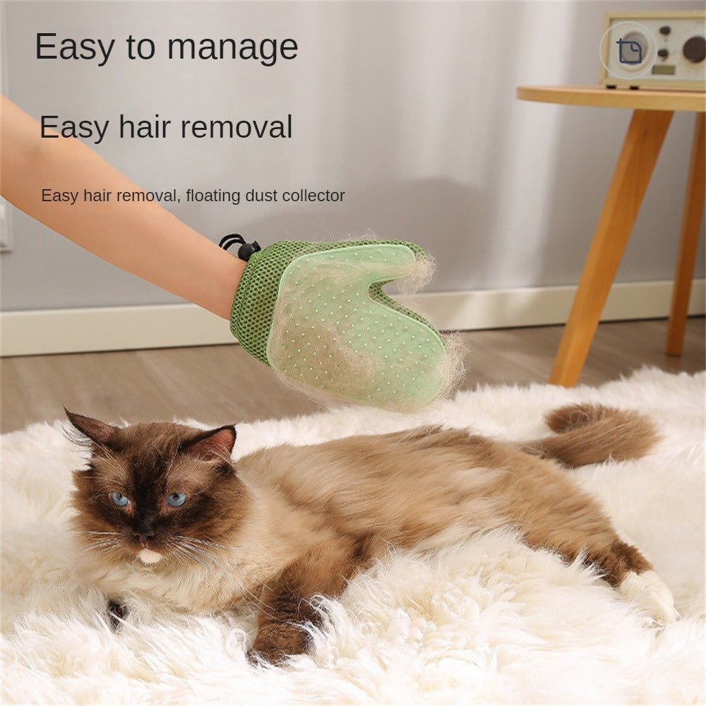 Cat Dog Grooming Glove Brush For Shedding Pet Hair Remover Mitt Cleaner Grooming Glove - Happy paws world