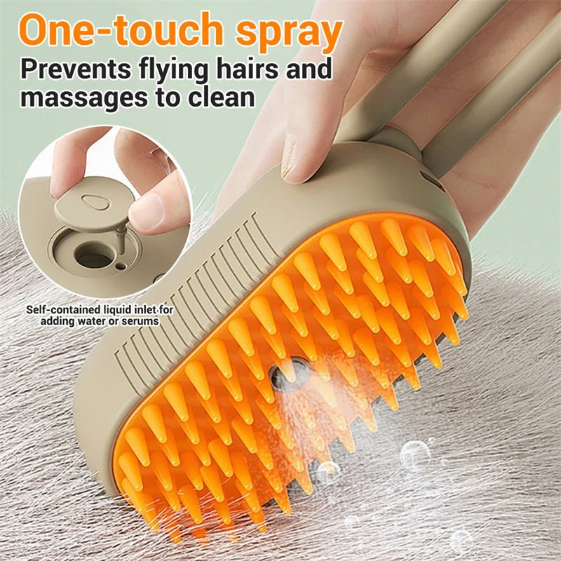 Cat Steam Brush Steamy Dog Brush 3 In 1 Electric Spray Cat Hair Brushes For Massage Pet Grooming Comb Hair Removal Combs Pet Products - Happy paws world