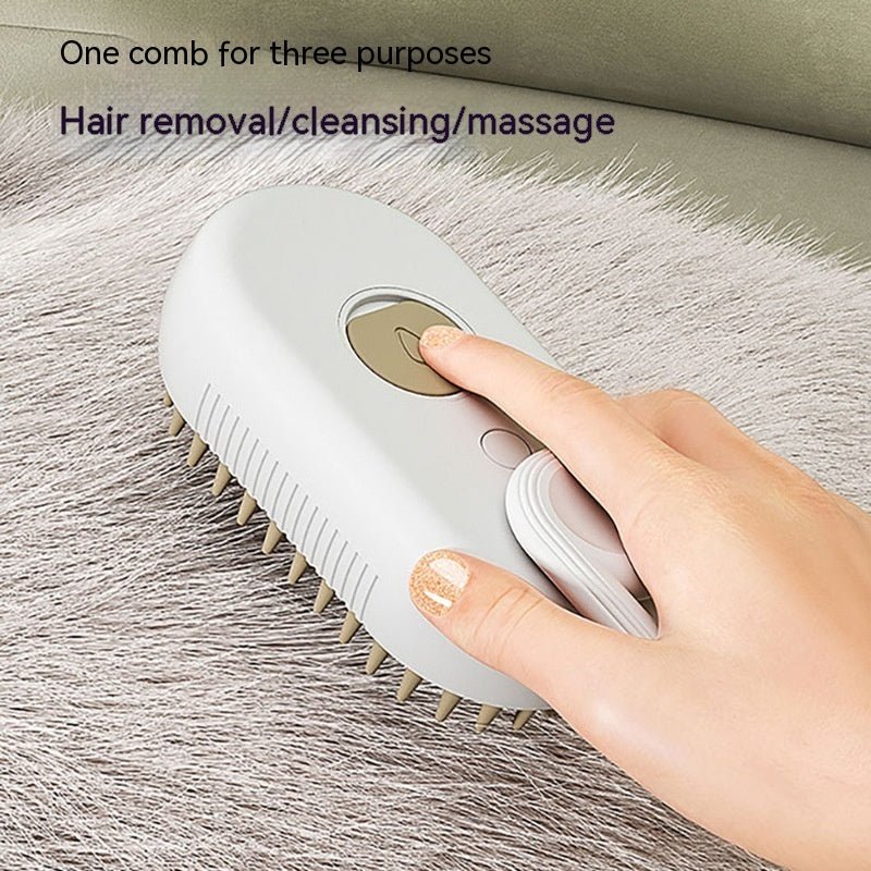 Cat Steam Brush Steamy Dog Brush 3 In 1 Electric Spray Cat Hair Brushes For Massage Pet Grooming Comb Hair Removal Combs Pet Products - Happy paws world