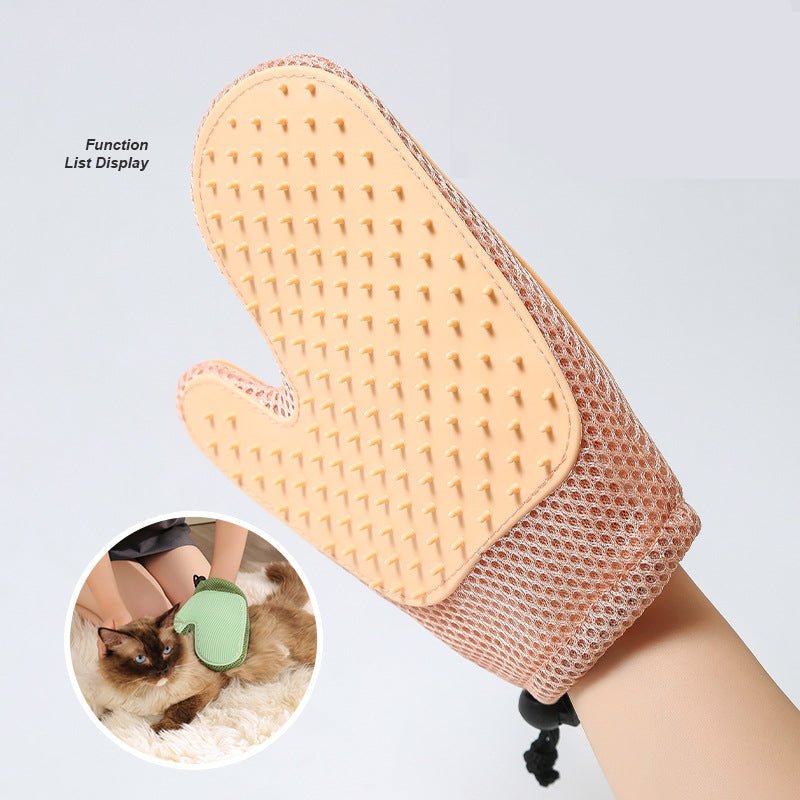 Comb 2 - in - 1 Floating Hair Removal Pet Gloves Pet Supplies Dog Cat Hair Remove - Happy paws world