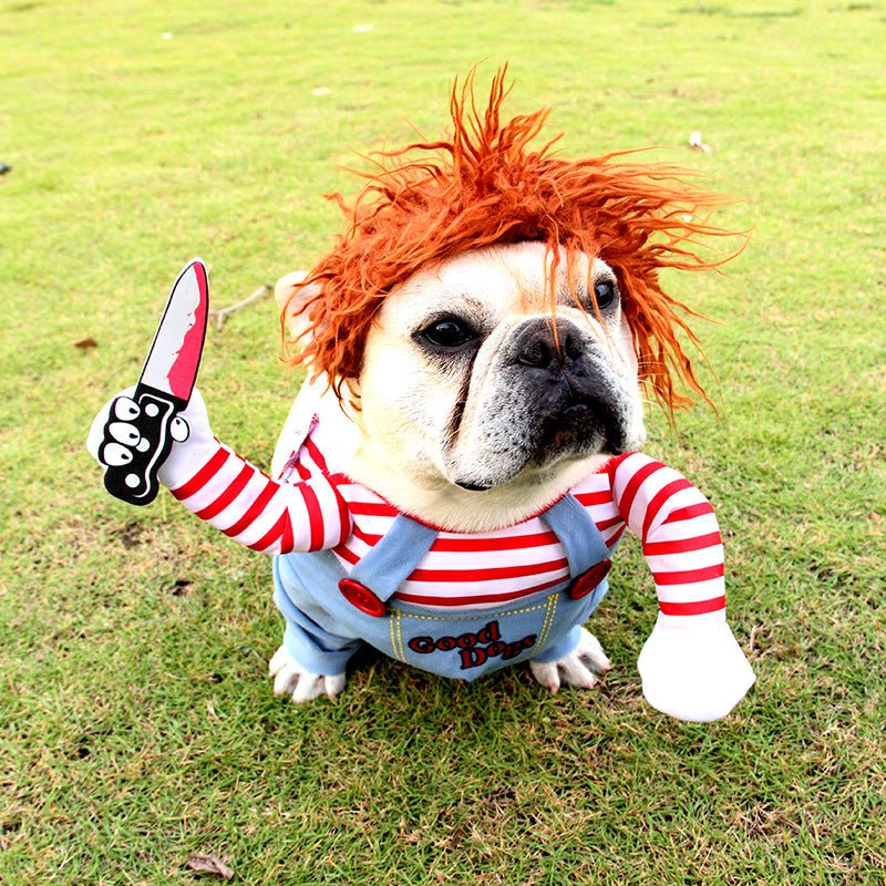 Halloween Pet Costume Pet Dog Funny Clothes Adjustable Dog Cosplay Costume Scary Costume Party Gatherings - Happy paws world
