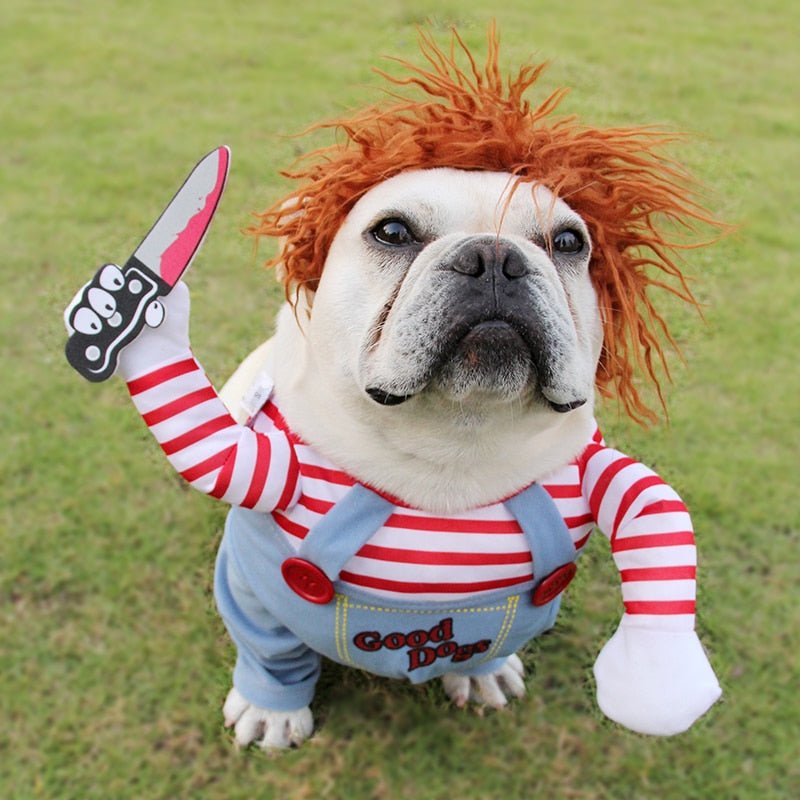 Halloween Pet Costume Pet Dog Funny Clothes Adjustable Dog Cosplay Costume Scary Costume Party Gatherings - Happy paws world