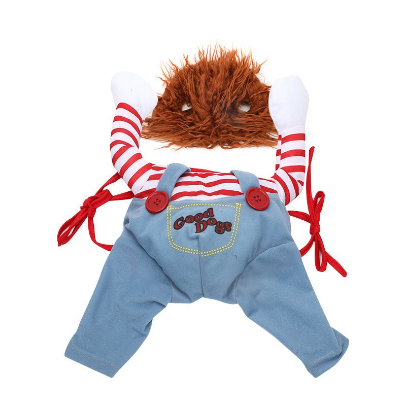 Halloween Pet Costume Pet Dog Funny Clothes Adjustable Dog Cosplay Costume Scary Costume Party Gatherings - Happy paws world