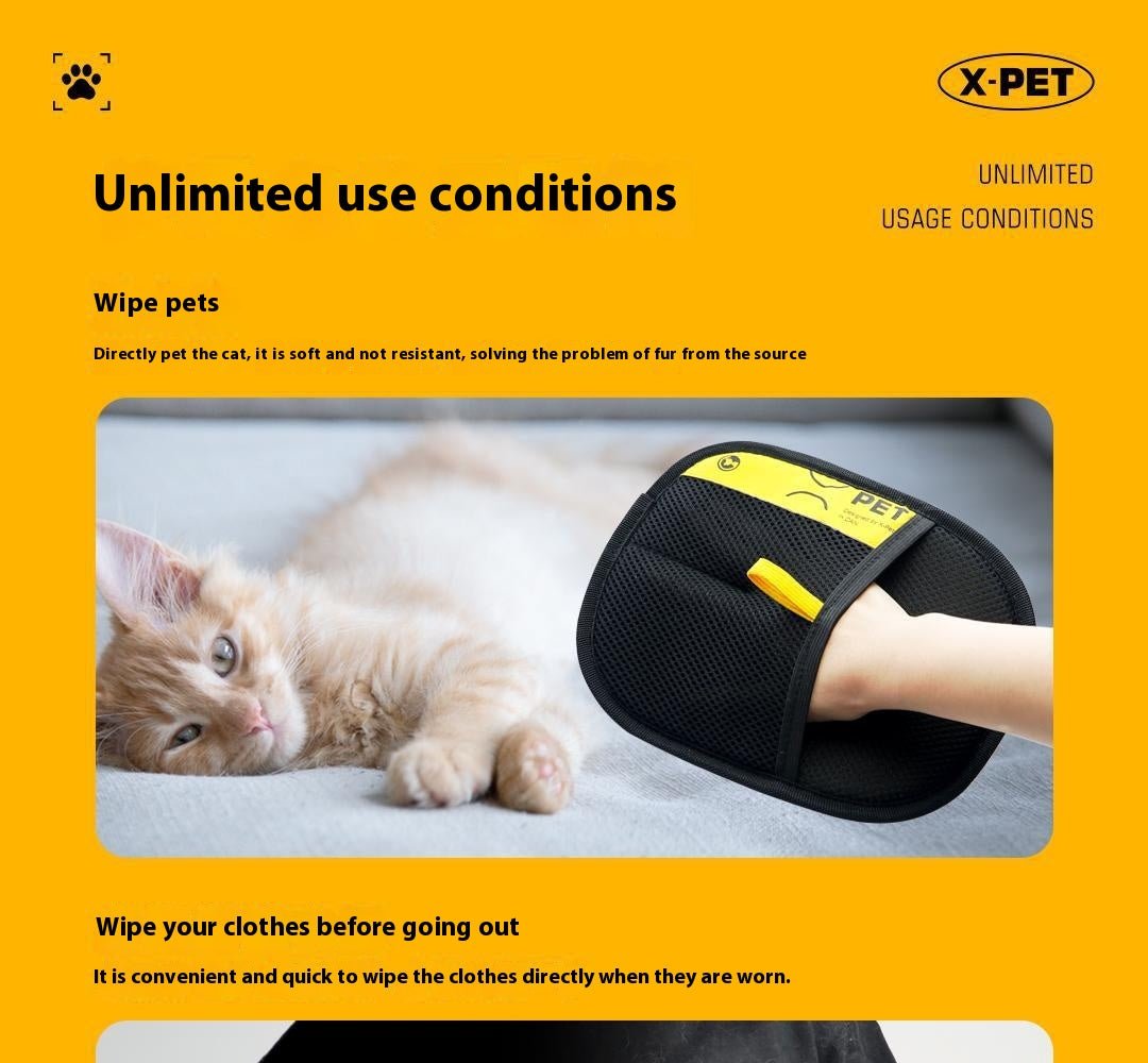 👉 Magic Pet Hair Remover Glove 🐾 - Happy paws world