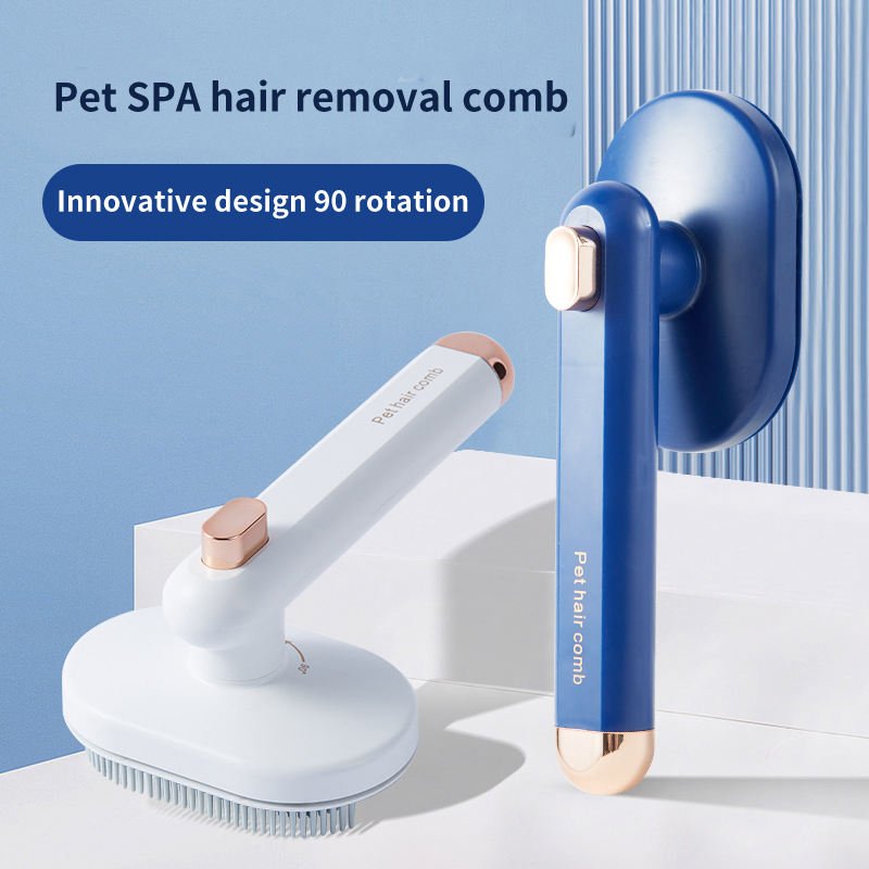 Pet Comb Cat Dog To Remove Floating Hair Pet Hair Brush Hair Removal Artifact Pet Grooming Brush Supplies Self Cleaning Comb Pet Products - Happy paws world