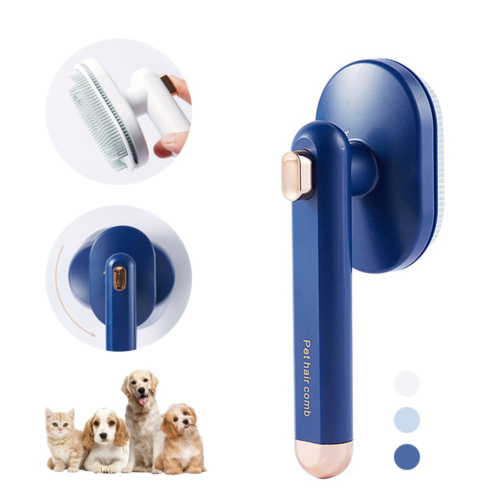 Pet Comb Cat Dog To Remove Floating Hair Pet Hair Brush Hair Removal Artifact Pet Grooming Brush Supplies Self Cleaning Comb Pet Products - Happy paws world