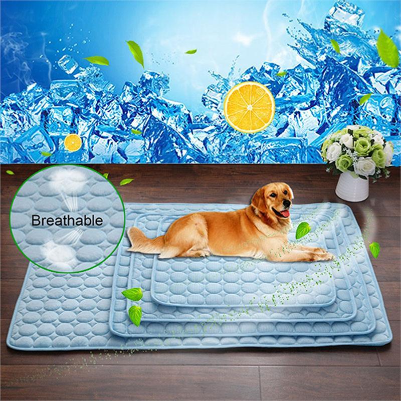 Pet Dog Cat Ice Silk Cold Nest Pad For Cooling In Summer - Happy paws world