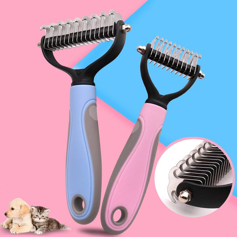 👉 Premium Stainless Steel Open Knot Pet Grooming Comb - Happy paws world