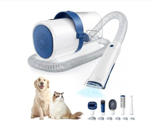 Professional Dog Grooming Clippers With 2.5L Cup, 3 Suction Modes, Cordless Clippers, 5 Groomer Tools, Low Noise Pet Hair Trimmer For - Happy paws world
