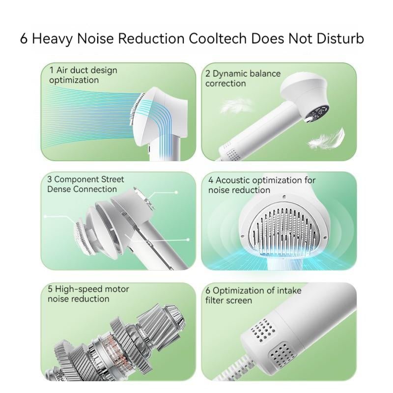 Smart Pet Hair Dryer Dog Golden Retriever Cat Grooming Hairdressing Blow & Comb Silent No Harm Pet Cleaning Supplies Pet Products - Happy paws world