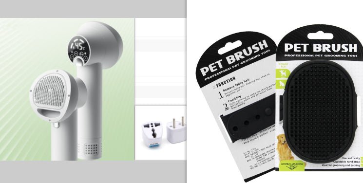 Smart Pet Hair Dryer Dog Golden Retriever Cat Grooming Hairdressing Blow & Comb Silent No Harm Pet Cleaning Supplies Pet Products - Happy paws world